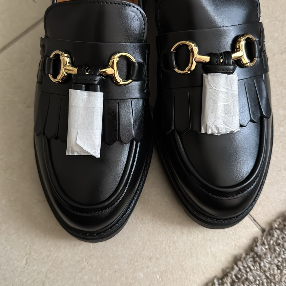 Sezane Amy Loafers Black New without box. Never worn. Wrapping still on loafers. - Picture 4 of 11